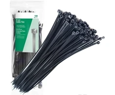 Kabelinės juostos 3,6x150mm 100vnt Uv atsparios juodos