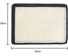 Kačių draskymo kilimėlis, kačių kilimas, sizalio kilimėlis, neslystantis, patvarus, velcro nagų priežiūra, draskymo lenta, apsauga nuo draskymo, tinkamas stalui, sofai, kušetei, kėdei, baldų kojų apsauga