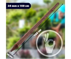 Kadax medinis kuolas, smailus, impregnuotas, 150 cm, augalų atrama, medžių lazda