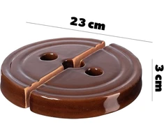 Virtuvinės svarstyklės Kadax Svarstis rauginimui, akmeninis svoris iš keramikos, 23 cm, rankų darbo svoris rauginimo indui, akmuo raugintiems kopūstams, kimchi, sūdytiems agurkams (2,1kg)