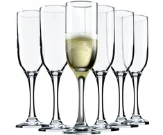 Kadax taurės šampanui Prosecco 210ml, 6 vnt. rinkinys