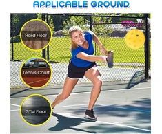 Kadimendium pickleballs, patalpų treniruočių grindų riedulys, didelis atsparumas vėjui, tikslus gręžimas patalpų lengvajai atletikai