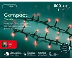 Kaemingk Kalėdinės lemputės 500 Led 11m eglutei, raudonos, vidaus/lauko