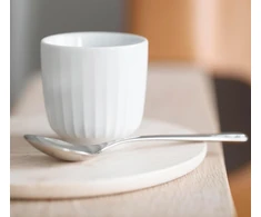 Kähler Hammershøi espresso puodelis 10 cl, legendinis daniškas dizainas, nesenstantis baltas