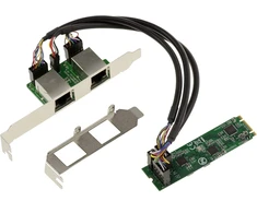 Kalea-informatique M2 M.2 Ngff Pcie B M Key Card 2 prievadai 2.5 Gigabit Rj45 Lan ethernet 10 100 1000 1g 2.5g Dual Chipset Realtek Rtl8125