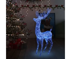Kalėdinė dekoracija elnias, mėlyna, 180cm, akrilas, 250LED, XXL