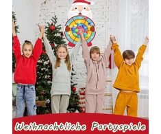 Kalėdinė taikinių lenta su lipdukais vaikams 76 cm