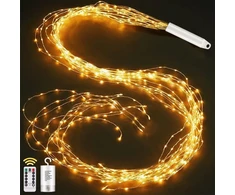 Kalėdinės girliandos 1m 100 Led su baterijomis, laikmačiu ir pulteliu