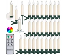 Kalėdinės lemputės 30 led su nuotoliniu pulteliu, įvairiaspalvės