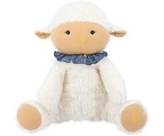 Kaloo - Doux Sommeil - baltas pliušinis avinėlis - pliušinė muzikos dėžutė - 6 raminančios melodijos užmigimui - aptinka verksmą - 25 cm - nuo gimimo, K221003