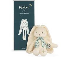 Kaloo - Lapinoo - Pantin Lapin - kūdikio pliušinis žaislas iš trikotažo ir mezginio - 25 cm - kreminės spalvos - labai minkšta medžiaga - dovanų dėžutė - nuo gimimo, K969942