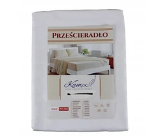 Kam-pol paklodė su gumyte Adamaszek, dryžuota 2cm, 100% medvilnė, 70x200, viešbučio