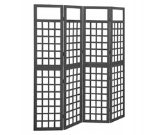 Kambarinė 4 dalių pertvara/trellis, eglės mediena, 161x180 cm