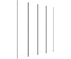 Kambario pertvara, 4 dalių, baltos spalvos, 200x220cm, audinys