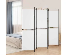 Kambario pertvara, 5 dalių, baltos spalvos, 250x180cm, audinys