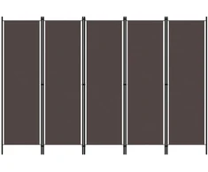Kambario pertvara, 6 dalių, rudos spalvos, 300x180cm
