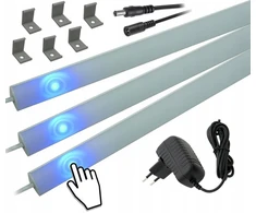 Kampinė Led juosta po spintele 3x170cm su Reguliavimu