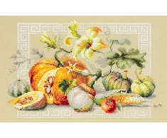 Kanva kryželiu siuvinėjimo rinkinys Pumpkin Fest 30x20 cm