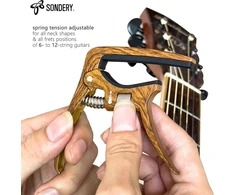 Kapodasteris gitarai: akustinei, elektrinei, folko