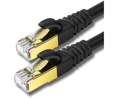 Kasimo Cat8 tinklo kabelis 40 gbps lan kabelis itin greitas lankstus ir tvirtas su paauksuotu rj45