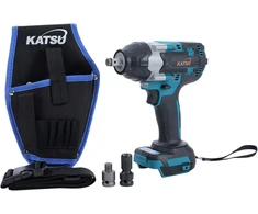 Katsu Fit-bat 102476 akumuliatorinis smūginis veržliasukis, bešepetėlinis, 21 V, 1/2 colio, 550 Nm, su 2 adapteriais ir nešiojimo krepšiu, be akumuliatoriaus ir įkroviklio