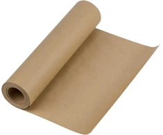 Kaubamärgita Kraft popieriaus ritinėlis 30 cm pločio, rudos spalvos