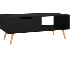 Kavos staliukas, juodas, 100x49,5x43cm, apdirbta mediena