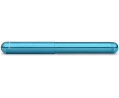 Kaweco Collection Liliput Mėlyna plunksnakotis, išskirtinis aliuminio plunksnakotis su plieniniu plunksneliu, skirtas rašalo kasetėms, 12,4 cm, plunksnelės plotis: F (fine)