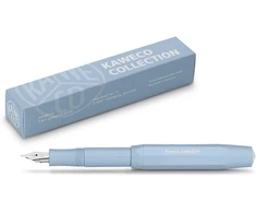 Kaweco Collection Mellow Mėlyna plunksnakotis I Premium klasės plunksnakotis rašalo kasetėms su aukštos kokybės plieniniu plunksneliu I Sportinis plunksnakotis 13 cm I Plunksnelės plotis: F (fine)