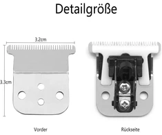 Kaynway nerūdijančio plieno t formos kirpimo mašinėlės peiliuko keitimas keramikinis peiliukas anglies gilus dantis keitimas, skirtas andis slim-line pro-li trimmer d-8 /d7 sidabrine