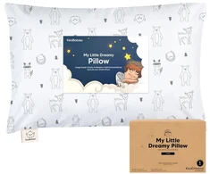 Keababies vaikiška pagalvė su pagalvės užvalkalu - 51 x 35 cm vaikiška pagalvė nuo 2 metų, skalbiama vaikiška pagalvė, minkšta organinė vaikiška pagalvė, vaikiška pagalvė miegui, didelė vaikiška pagalvė