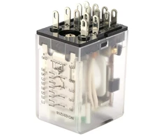 Keenso tarpinė relė 14 kontaktų 5a 12vdc mini galios tarpinė relė elektromagnetinė relė Bemm4c automatikos įrenginiams, valdymo spintoms (12vdc)