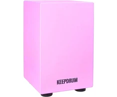 Keepdrum dc1m pk junior cajon taburetė vaikams rožinė būgno taburetė