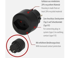 Kelioninis adapteris Šveicarijai ir Europai