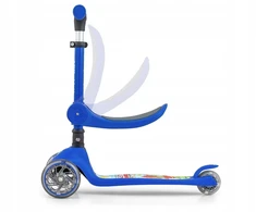 Kelioninis Milly Mally Scooter Fuzzy paspirtukas 24m+ triratukas 18m+ Mėlyna mėlynas