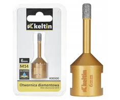 Keltin Deimantinė gręžimo karūna 6mm M14 skirta gresui, plytelėms, glazūrai