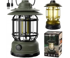Kempinginis akumuliatorinis led cob usb žibintas