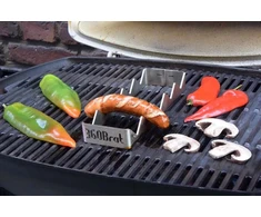 Kepimo indas 5.9 nerūdijančio plieno 3 mm Bbq stovas 5 dešrelėms