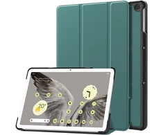Kepuch custer dėklas, skirtas google pixel tablet 11 colių 2023, išmanūs pu odos dėklai, apsauginis dėklas - žalias