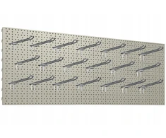 Keter Diy Ktd dirbtuvių lentyna 1000x400 kreminė + 20x dvigubas pakabinimas L-200