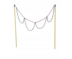 Keturių akučių lazdelės Pro 100 cm muilo burbulams Leo Creative