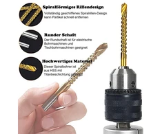 Kewayo pjūklo dantų grąžtas, 8 vnt., vyriškas įleidžiamasis sriegiklis, Hss grąžtas 3–10 mm, dailidės grąžtas, spiralinis pjūklo grąžtas medienai, plienui, metalui, plastikui, sraigtiniam skylių pjūklui (8)