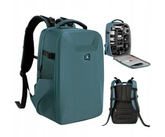 K&amp;f Concept Fotoaparato Kuprinė su Kietu Korpusu ir Skyriumi 15.6" Nešiojamam Kompiuteriui