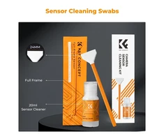 Objektyvas K&amp;f Concept Valymo rinkinys: 6 servetėlės 24mm, 20ml skystis