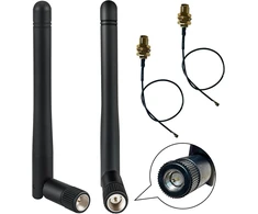 Khiyqilo Wifi antena 2.4ghz 3dbi Sma jungtis Ipex antena Wifi maršrutizatoriui belaidžio tinklo kortelei apsaugos Ip kamerai vaizdo stebėjimo monitoriui Bluetooth antenai
