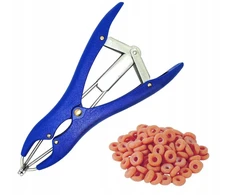 Kiaulių kastravimo rinkinys elastatorius + 100 gumelių