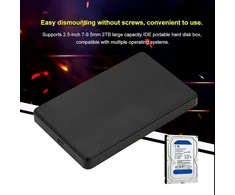 Kietasis diskas Usb 2.0 į ide 2tb 2.5 colio nešiojamojo standžiojo disko dėžutė, palaikanti „hot plug and play“, led indikatoriaus lemputė, be varžtų, lengvas išardymas