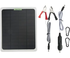 Kimiss saulės įkroviklis, nešiojamas saulės įkroviklis, 12v 20w monokristalinis dvigubas Usb išvesties akumuliatoriaus laikiklis Rv automobiliui valčiai