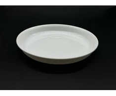 Kimmel lėkštės 14 cm, 6 vnt., baltos, daugkartinio naudojimo, vakarienės lėkštės, plastikiniai indai, stalo reikmenys vakarėliams, vaikiški indai