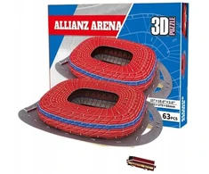 KING Puzzle 3d futbolo stadionas Allianz Arena Bayern Munich 63 elementai
